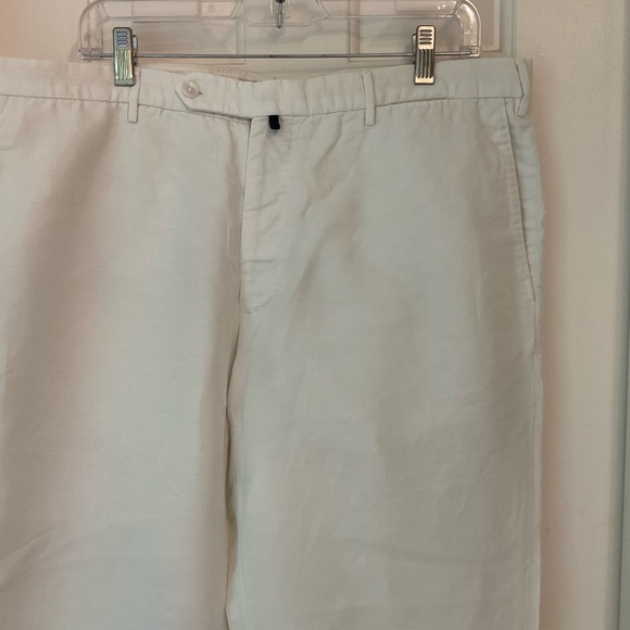 Incotex Chinolino Trousers, Linen and Cotton, White, Men’s Size 38 X 32 - Picture 6 of 16